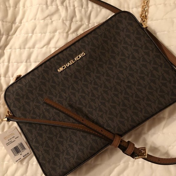 Micheal KORS Jet Set Canvas Crossbody Bag - Picture 1 of 5